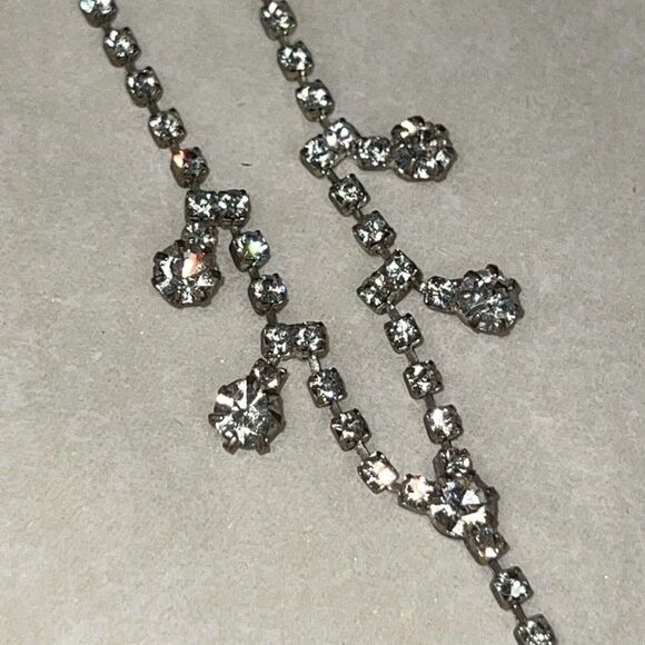 Vintage Beaded Crystal Chunky Statement Necklace USA SELLER - Picture 8 of 8